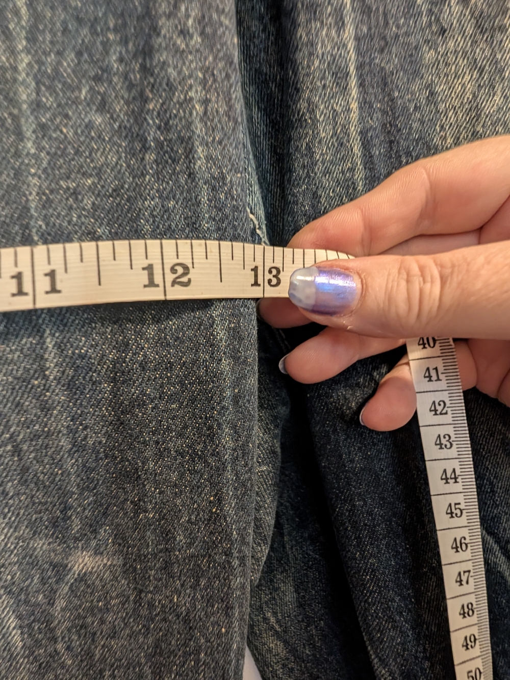 Ninth Hall Printed Idle Blue Wash Wide Leg Jeans Zumiez Grunge WOMEN'S 18 NWOT - Picture 6 of 9